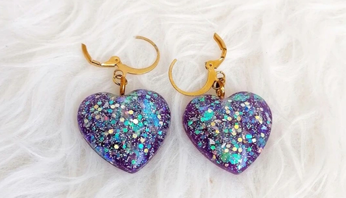 گوشواره رزینی دست ساز